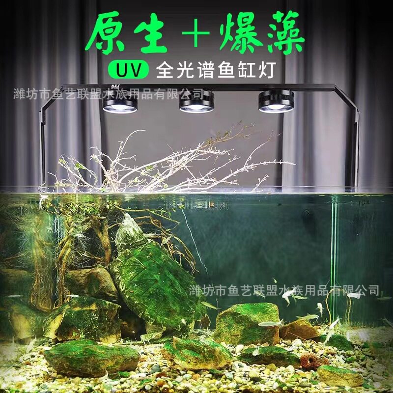 康之杰鱼缸灯专用LED溪流缸原生缸三湖全光谱水草缸灯UV可调支