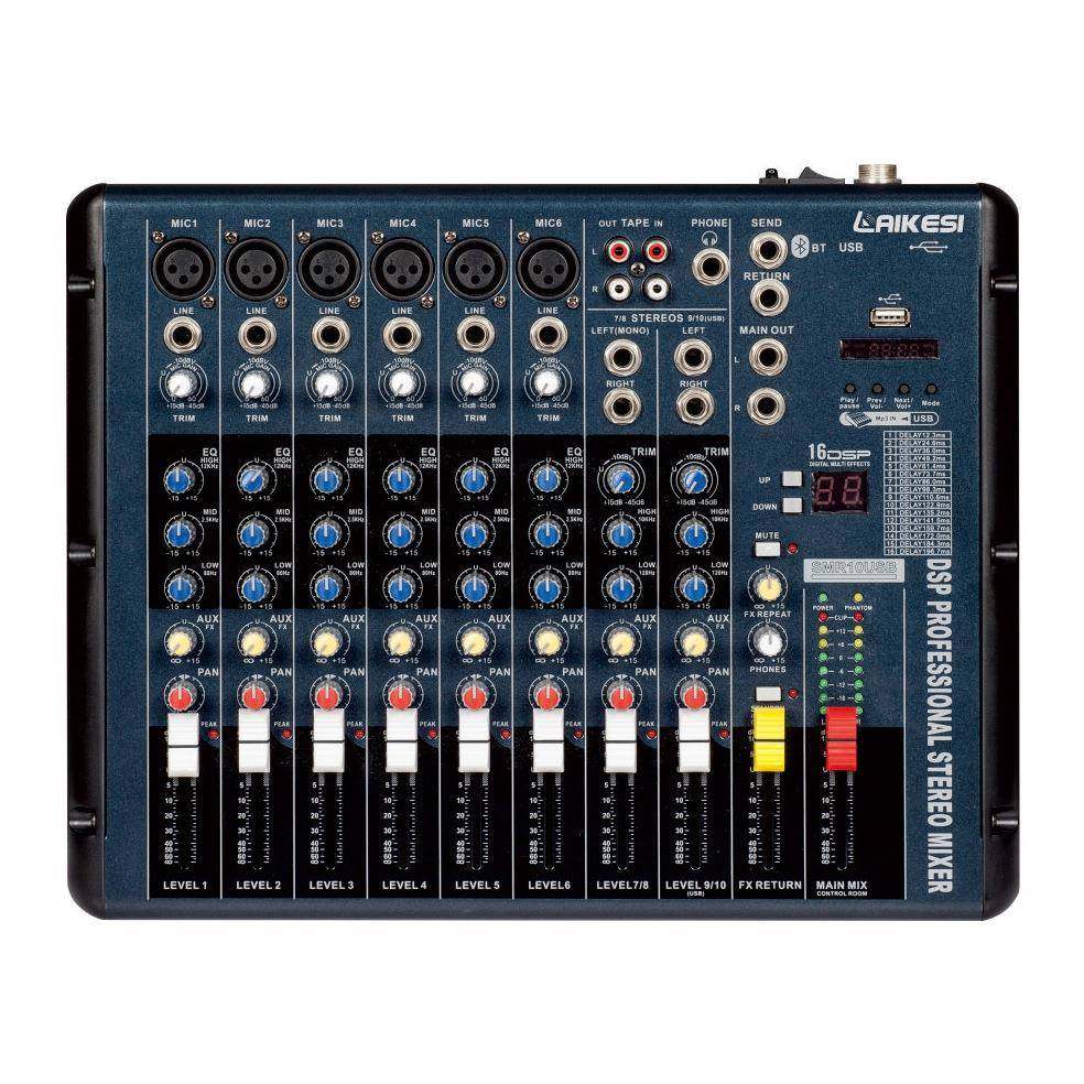 迷你调音台6路10路专业小型会议舞台表演mixer混音器mini调音台