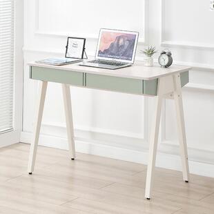 办公桌卧室电脑桌家用书桌子实木颗粒板长方形带抽屉简易电脑桌