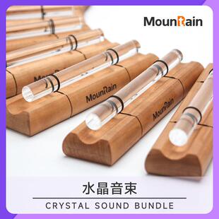 水晶音束七音调瑜伽冥想疗愈单音束音铃冥想疗愈减压音疗乐器套装