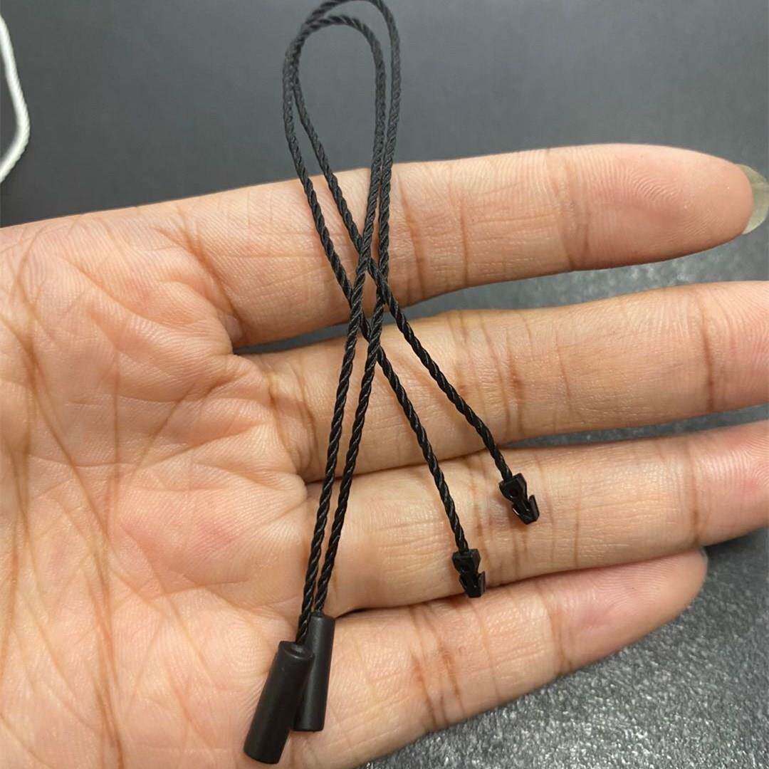 圆柱单插吊粒吊牌挂绳包装吊绳新款吊牌吊绳飞机头吊牌绳子高级