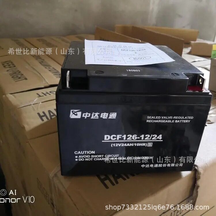 中达电通蓄电池DCF126-12/24 12V24AH学校/研究所用直流电池