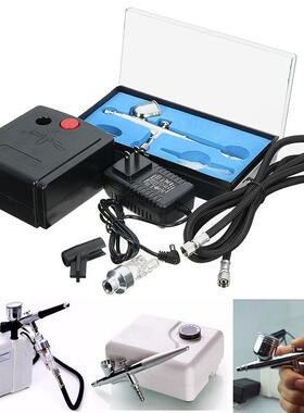 AC110-240V喷笔气泵套装迷你泵高达模型喷漆纹身工具上色龟泵喷漆