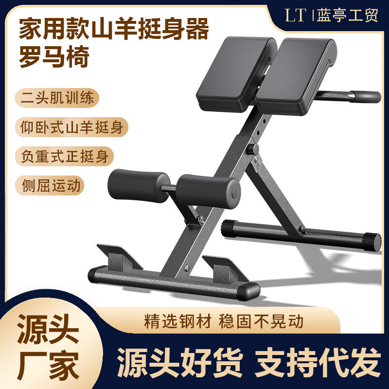 家用多功能罗马椅-可调节牧师凳山羊挺身卧推哑铃凳(承重150kg)