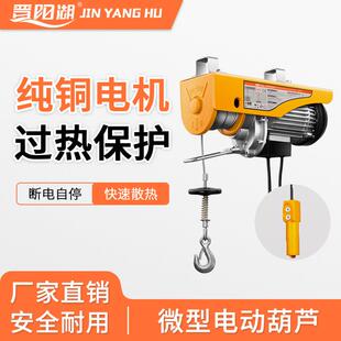 晋阳湖微型电动葫芦家用小吊机卷扬机装修吊料机220V室内电动葫芦