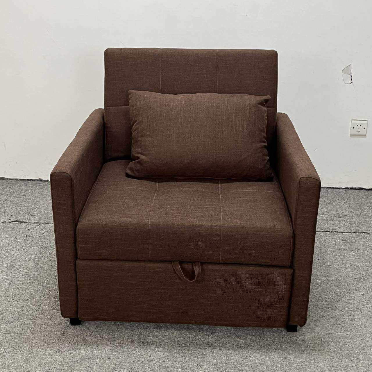 现代简约可折叠两用 卧室书房简易单人伸缩客厅阳台布艺沙发床