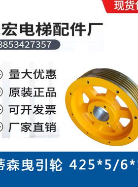 蒂森电梯曳引轮425*5/6*10蒂森尚途PMS280克虏伯主机曳引轮PMS300