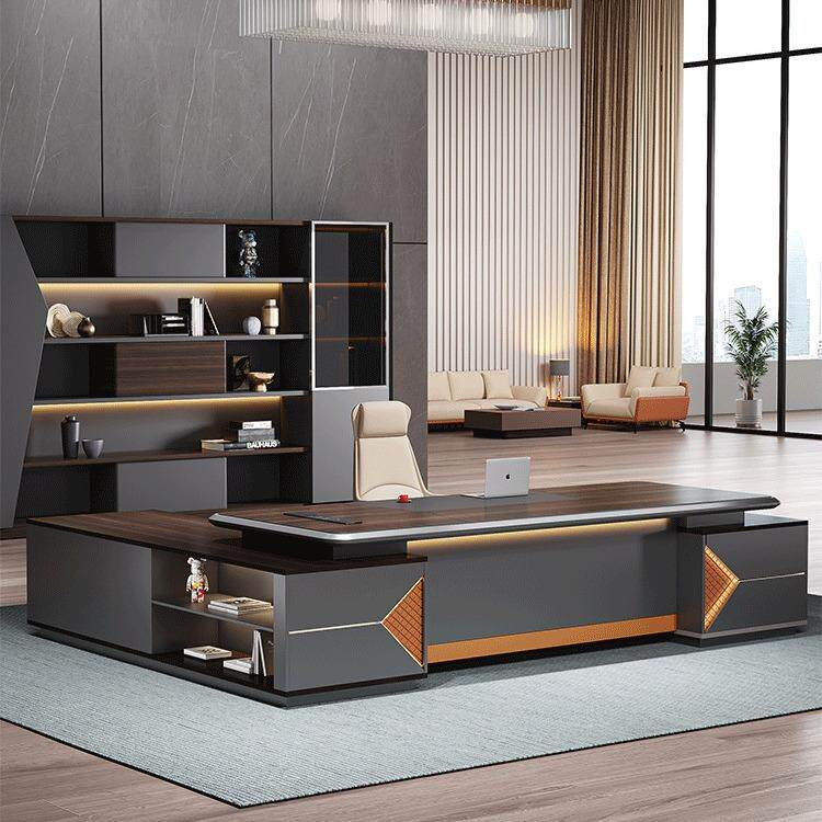 老板办公桌椅组合简约现代领导董事长办公室高档主管总裁桌大班台
