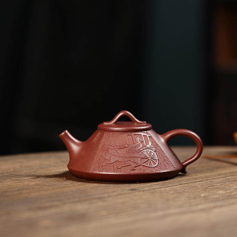 宜兴紫砂壶精品泡茶壶批纯手工中式单壶茶具正宗紫泥石瓢壶