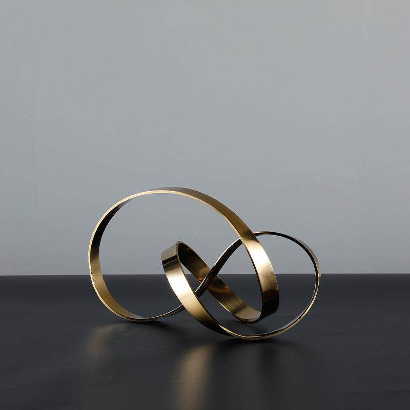 抽象金属摆件绳结装饰品客厅样板房书架柜书桌前卫艺术软装摆设,纺织面料/辅料/配套,纺织机械配件,淘宝优惠券,粉丝福利购,淘宝优惠卷