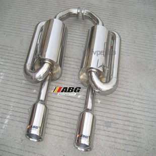 ABG 天籁改装排气管 不锈钢S鼓回压尾段跑车声浪尾喉汽车动力响鼓