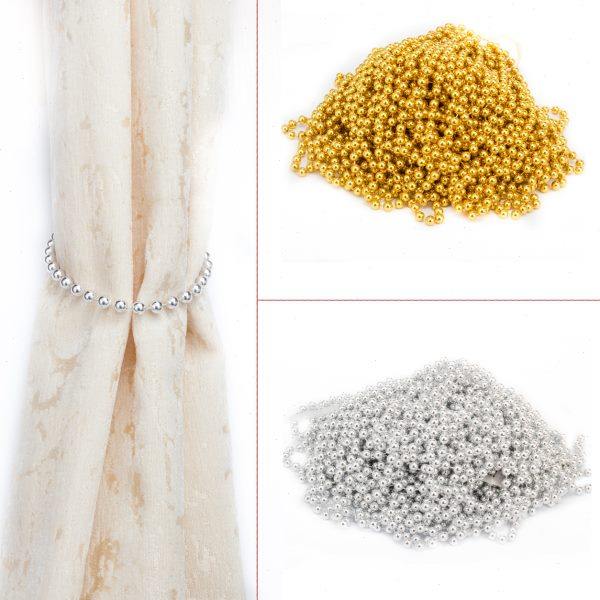 窗帘辅料 6毫米珠链 金珠银珠链条便宜珠子捆绳家纺造型圆珠30米,饰品/流行首饰/时尚饰品新,链条,淘宝优惠券,粉丝福利购,淘宝优惠卷