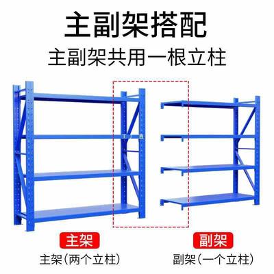 6E3X仓储货架多层快递超市仓库家用地下室置物架承重货物铁架展示