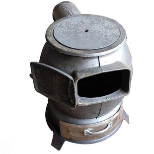 柴火炉铸铁家用老式农村烤火炉生铁室内烧炕取暖炉子钢碳有灰色