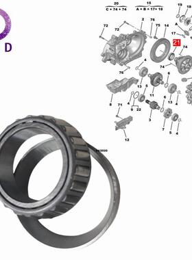 轴承B0000312518312518适用标致2063008207CC407雪铁龙C2C5