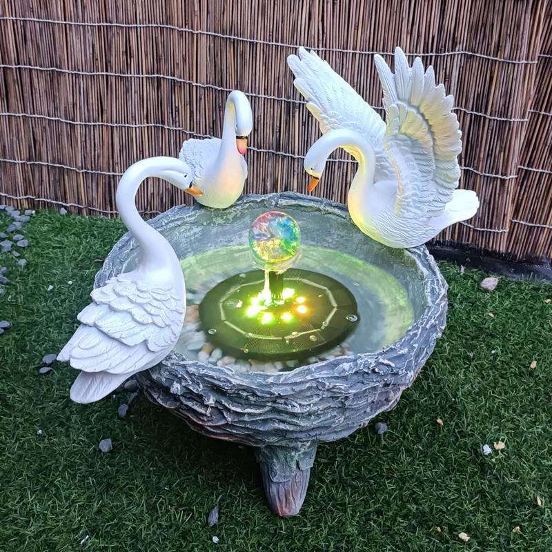 XQ创意天鹅盆水培花盆园林庭院阳台花圃摆件装饰多肉植物铜钱草花