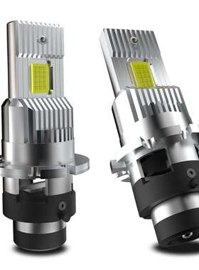 汽车led大灯泡D2sD2rD4sD4rD3S氙气灯改装1:1直插款一体LED灯解码