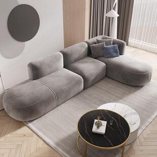 布艺沙发免洗科技布现代轻奢简约客厅小户型设计师网红款转角沙发