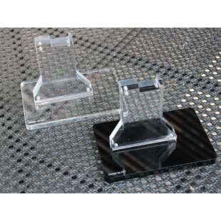 软弹透明亚克力ar展示架M4模型支架可更换装饰纸