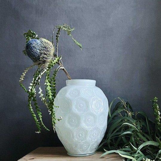 莱俪海葵花瓶同款平替七彩瓷白色绿色水晶料坛子形小口大肚插花器,家居饰品,花瓶,淘宝优惠券,粉丝福利购,淘宝优惠卷