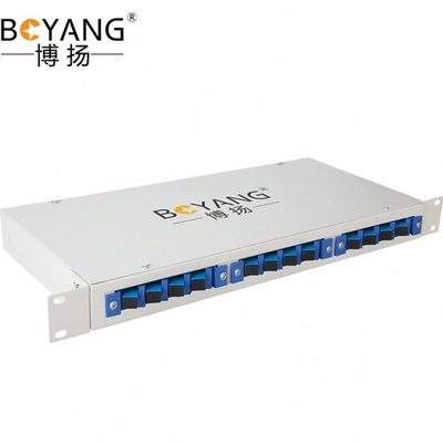 博扬 12口光纤终端盒SC 光纤盒子12芯多模光纤熔接盒 BY-SCMM-12