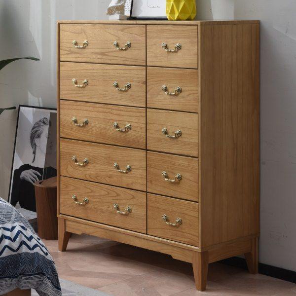 欧式五斗柜实木抽屉式轻奢储物柜客厅大容量收纳柜子卧室八十斗橱,住宅家具,斗柜,淘宝优惠券,粉丝福利购,淘宝优惠卷