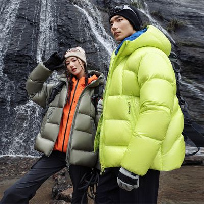 探路者X10D轻量户外鹅绒羽绒服男