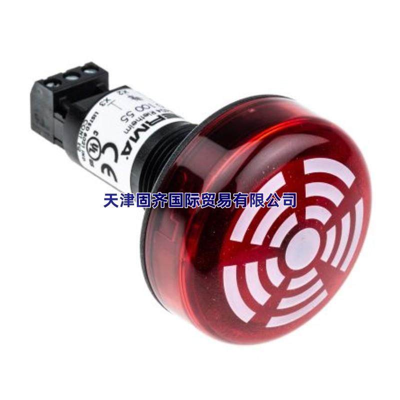 15010055Werma信号灯-蜂鸣器组合,红色光效24V直流80分贝