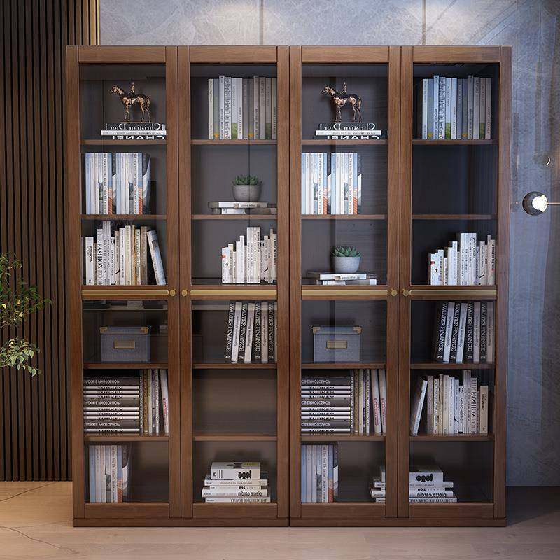 新中式书柜全实木带亚克力现代轻奢客厅自由组合柜书房书橱置物柜,农用物资,其他肥料,淘宝优惠券,粉丝福利购,淘宝优惠卷