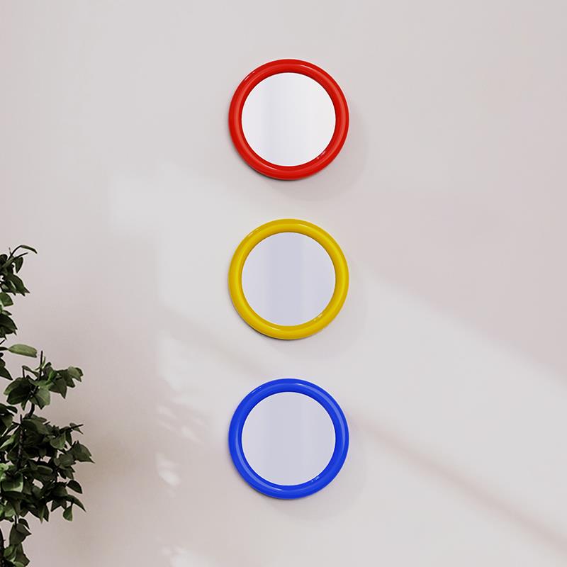 Epeiushome游轮舷窗镜桌面圆形化妆镜家用ins风可壁挂梳妆镜台置