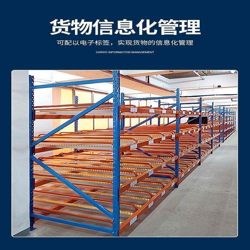流利货架滚筒式移动生产线电子线棒滑轮流水线车间定制手推重型