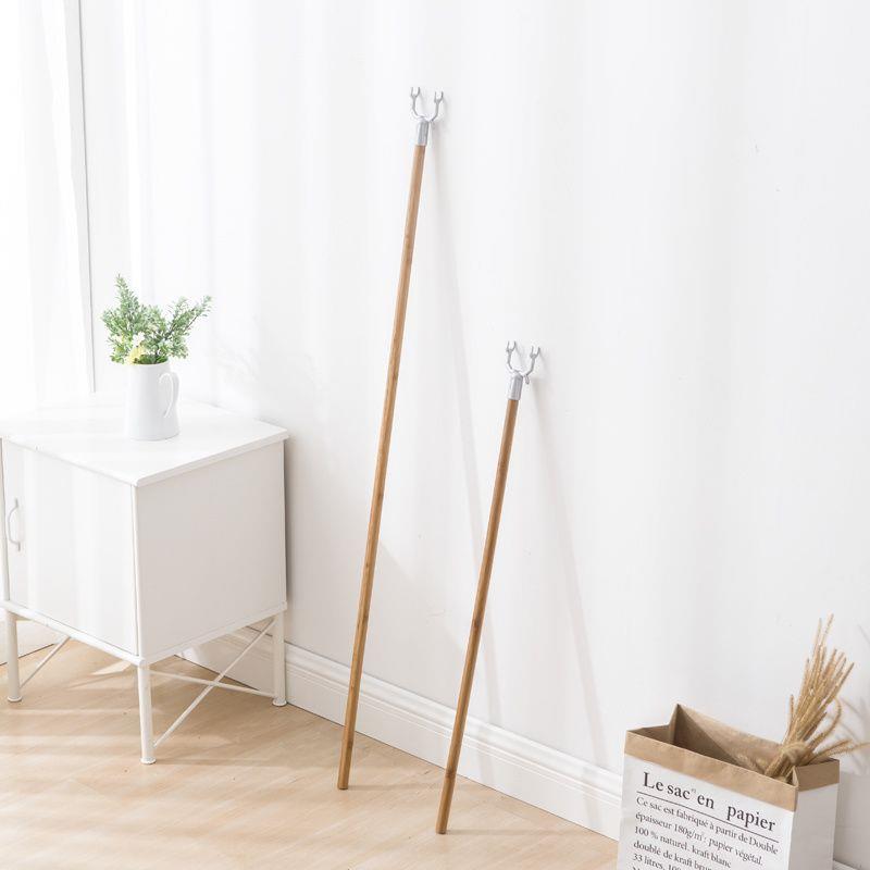 竹木撑衣杆家用晾衣叉丫叉衣杆木质挑衣杆晾衣服撑杆晒衣叉取衣杆