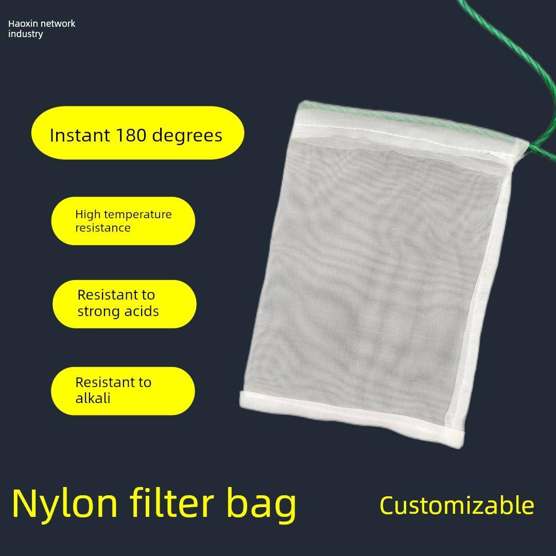 加厚尼龙过滤网袋耐高温耐强酸强碱电镀溶剂化工20目40目60目80目