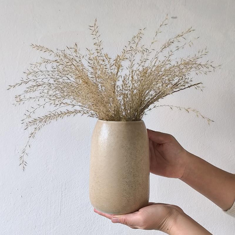 古朴之美 艺术感复古花瓶客厅陶瓷摆件收纳摆件花瓶花器花插微瑕