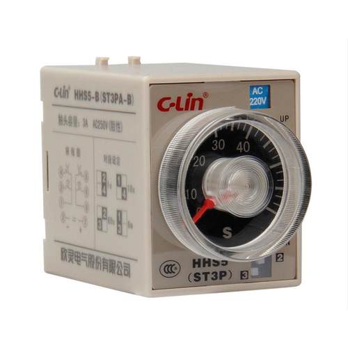 C-Lin欣灵HHS5-B(ST3PA-B)1S/10S/60S/6M延时时间继电器JSZ3A-B