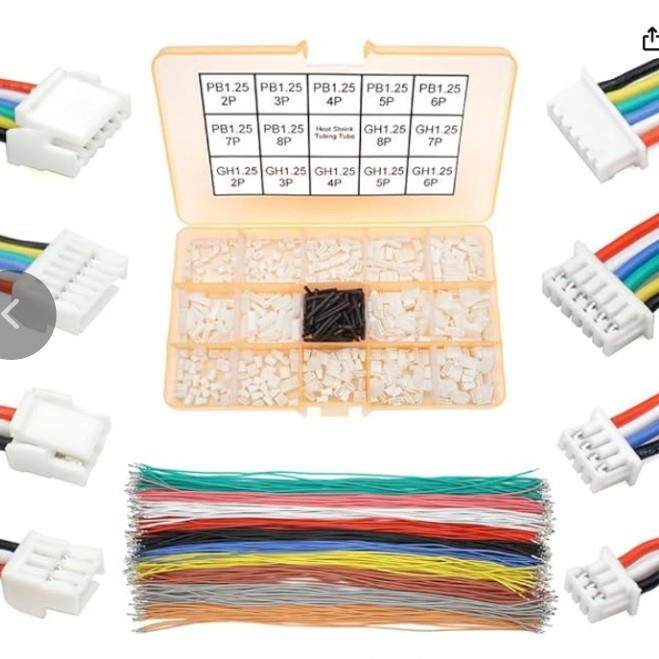 GH1.25至1.25预压接电缆连接器套件兼容GHBP1.25MM线