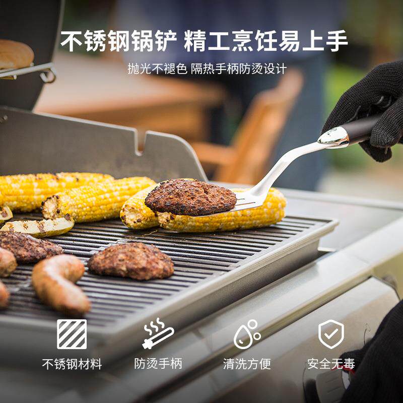 烧烤工具家用户外烧烤夹子/烧烤铲/烤盘夹烤夹二件新品