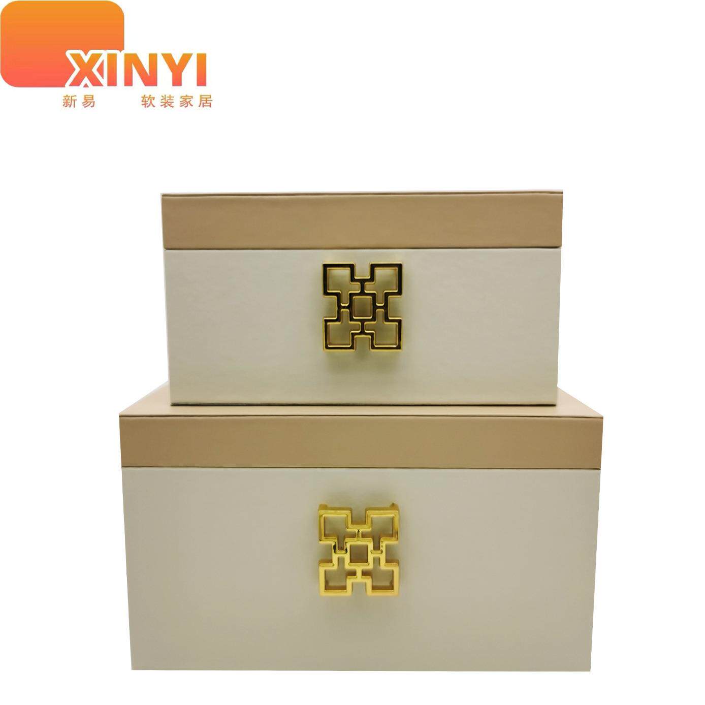 样板房装饰盒欧式衣帽间创意整理箱装饰品储物摆件衣橱柜收纳摆样