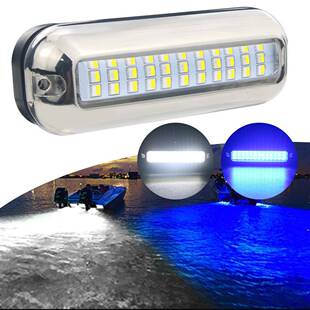 爆款LED游艇水底水下灯不锈钢316蓝光白光12/24V泳池灯船灯