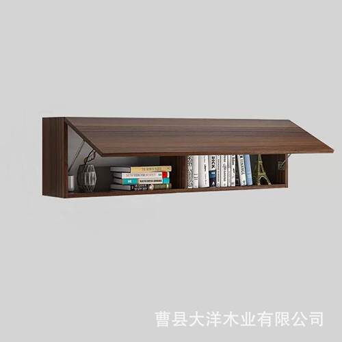 木质壁挂墙上置物架带盖防尘储物柜家居小书架厨房香料架装饰吊柜