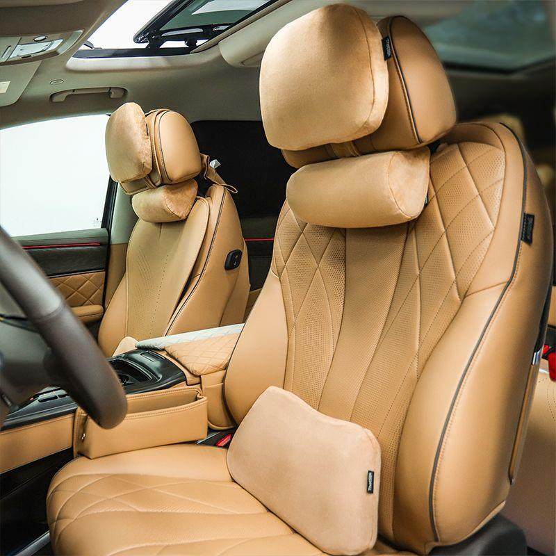 工厂腾势D9汽车头枕车载座椅护颈枕腰靠车内用品改装配件工厂