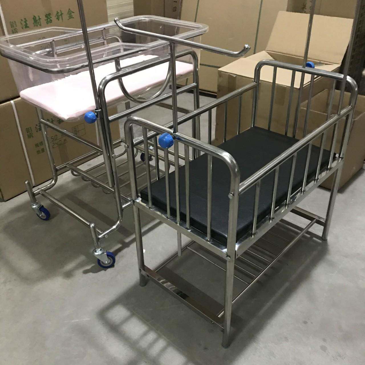 婴儿床不锈钢婴儿车组装婴儿车粉红色蓝色黑色不锈钢推车手推车