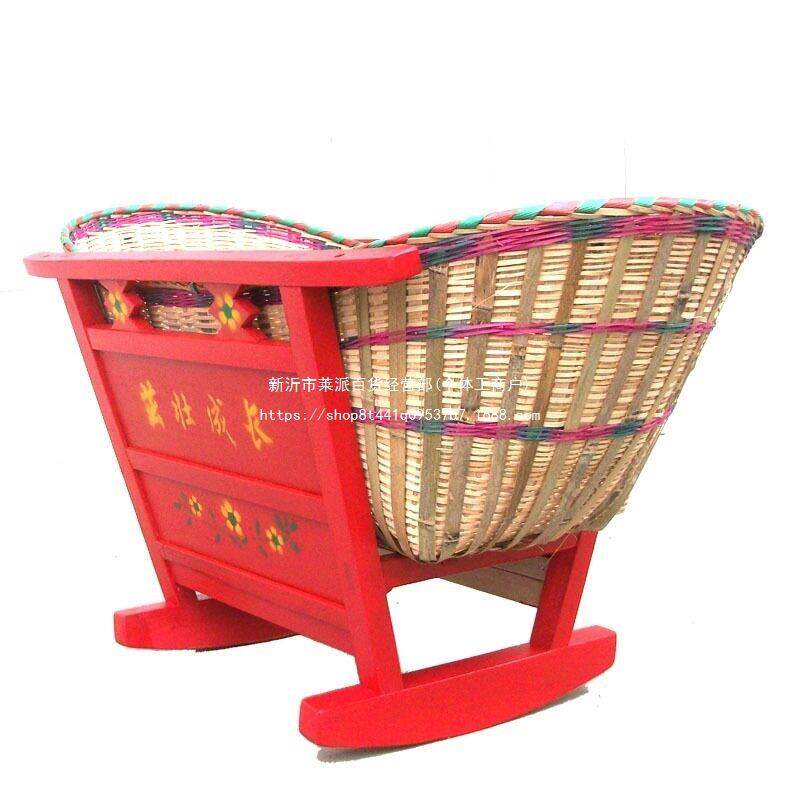 老式摇篓竹摇箩摇摇床婴儿摇篮床摇床实木婴儿床摇窝摇窝传统