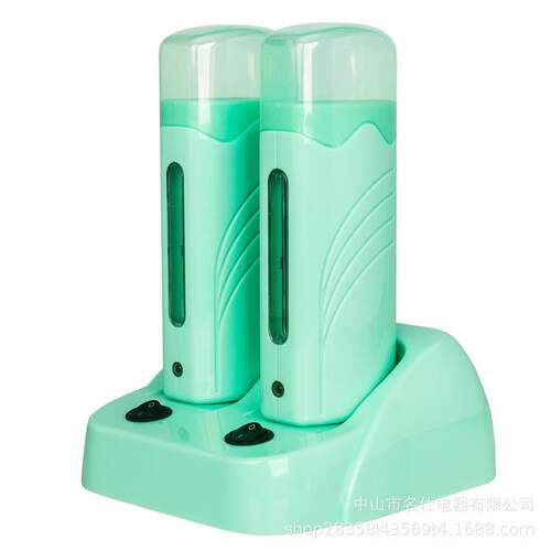 新款200g双座滚筒脱毛蜡机脱毛手蜡机熔蜡机