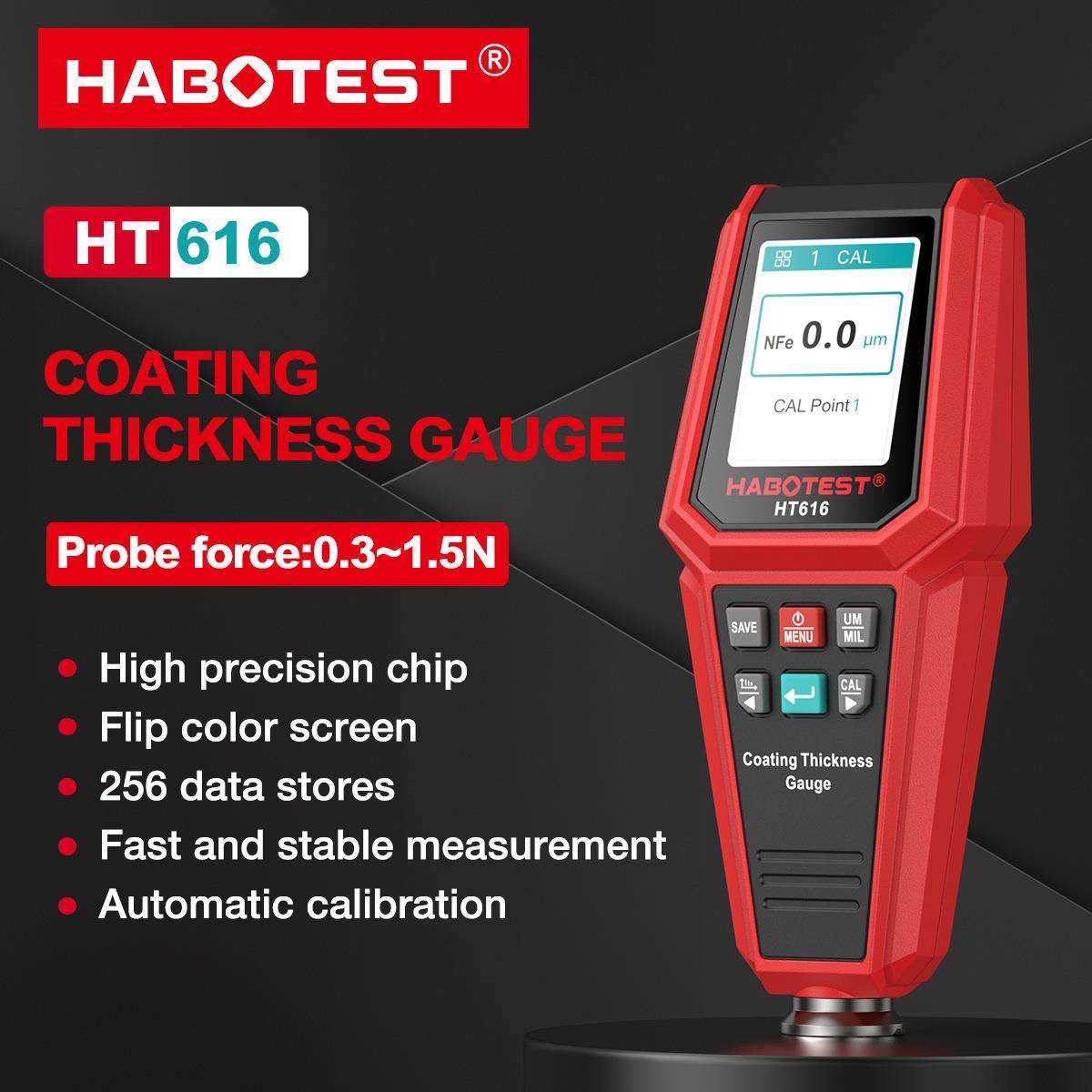 华博HT616高精度汽车漆面涂层测厚仪铁铝双基油漆厚度 漆膜仪,模玩/动漫/周边/娃圈三坑/桌游,模型制作工具/辅料耗材,淘宝优惠券,粉丝福利购,淘宝优惠卷