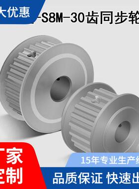 怡合达AF型S8M 30齿两面平同步轮 槽宽17 EBL01-S8M150 内孔14-35