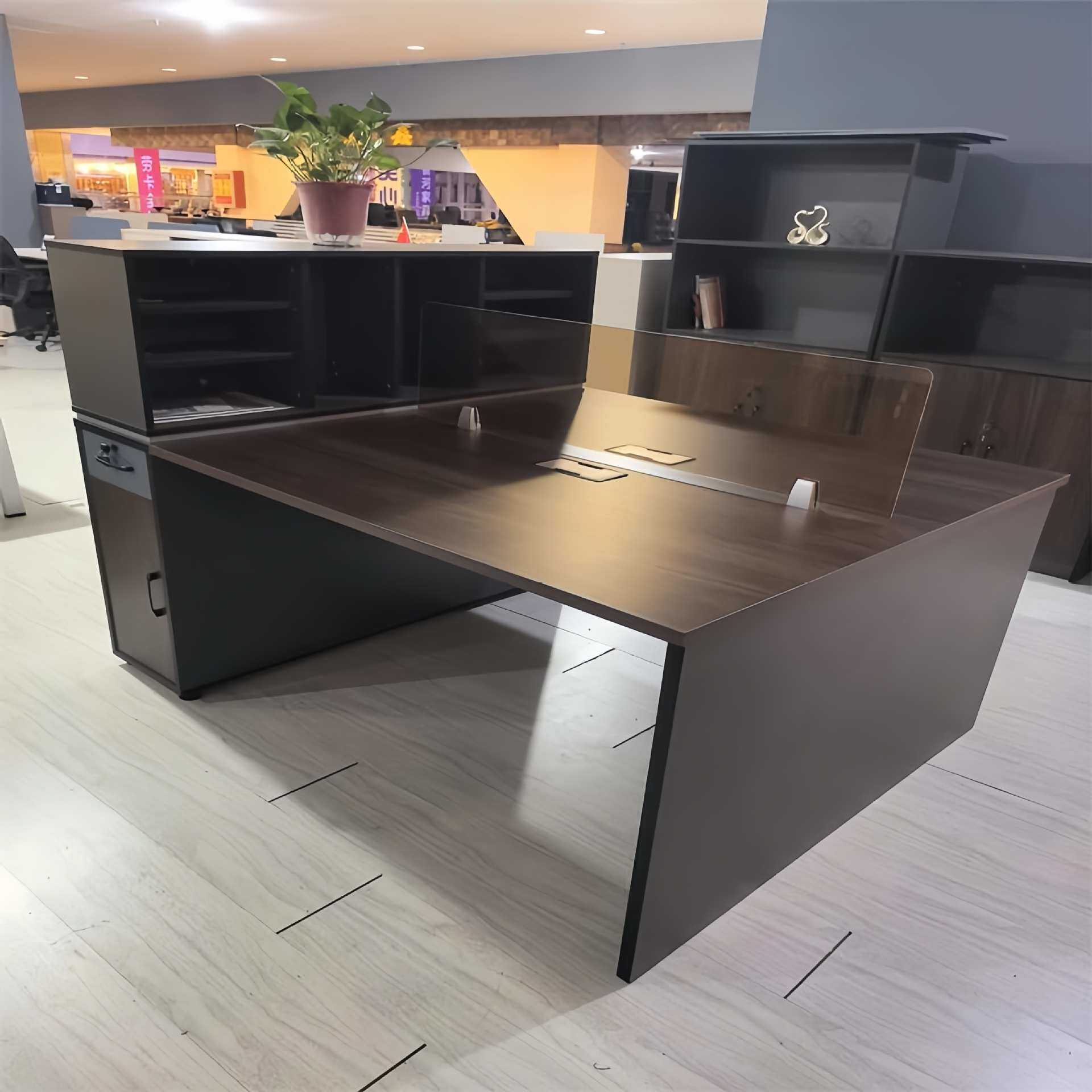 职员办公桌椅组合2/4/6人位屏风挡板财务办公卡座员工工位电脑桌