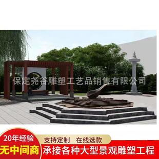 大型指南针司南日晷四大发明地动仪造纸术纯铜铸造广场公园雕塑