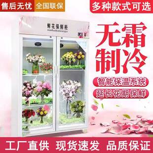 鲜花柜商用风冷无霜花店鲜花展示柜双门三门立式冷藏鲜花保鲜柜