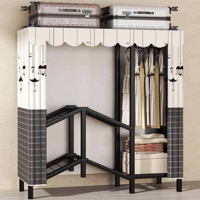 免安装衣柜家用卧室折叠布衣柜出租房用加固简易衣柜结实耐用衣橱